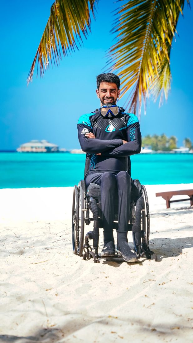 فيصل جواد في المالديف بملابس الغوص / Faisal Jawad in the Maldives in dive gear